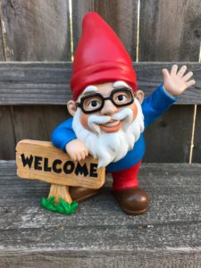 Wilbur the Friendly Welcome Gnome by Twig & Flower™